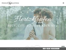 Tablet Screenshot of hertzklopfen.de